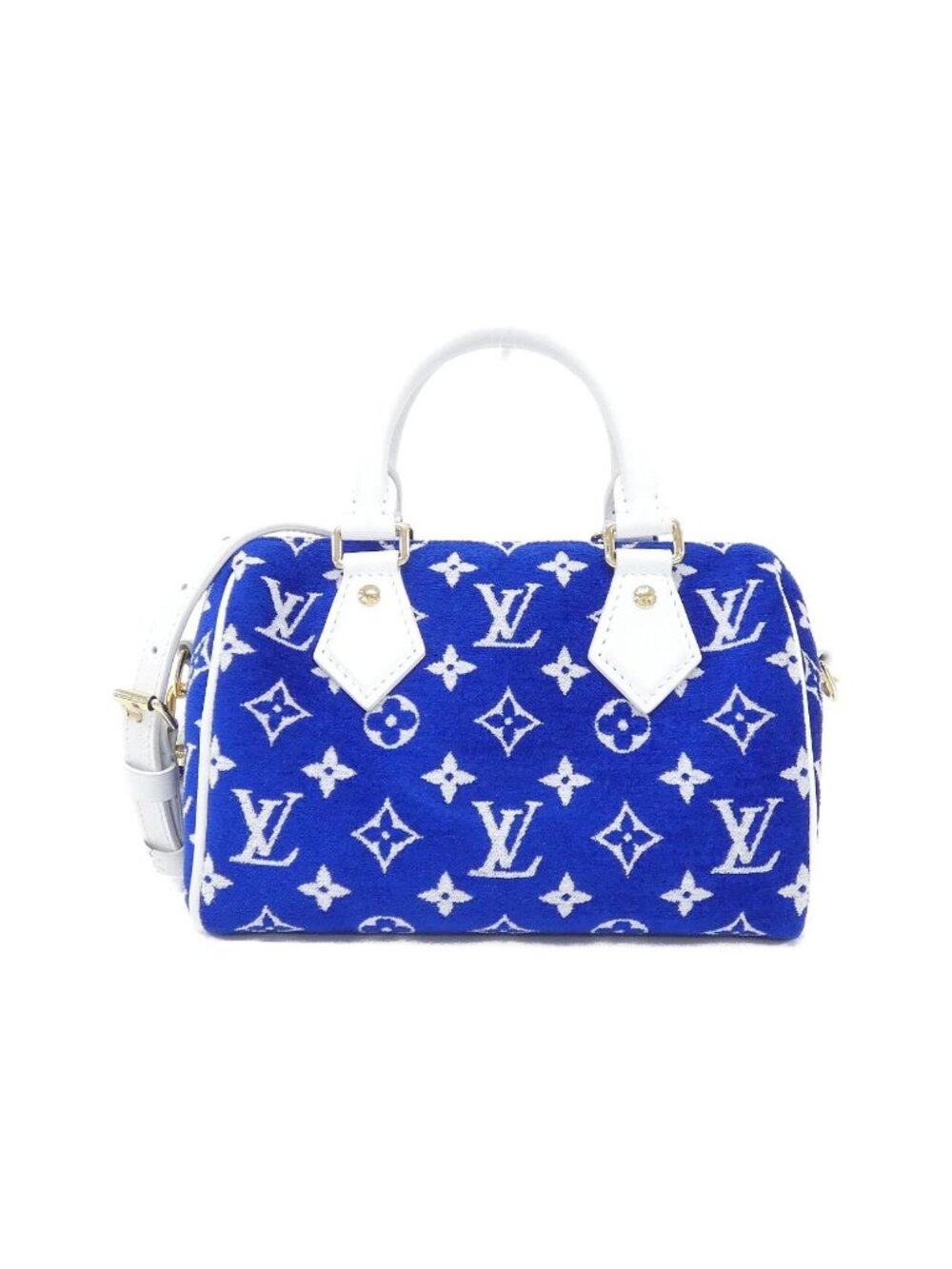 Louis Vuitton Monogram Jacquard Velvet Speedy Bandouliere 20 Boston Bag